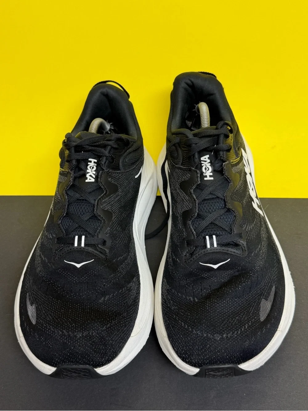 Hoka One One Gaviota 6 Wide Sneakers Men's SZ 12.5 2E Black White Barely Worn